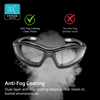 Antibeschlag-Schutzbrille Ultra-Komfort mit gepolstertem Innenschaum | ANSI Z87.1 und EN166 SG002