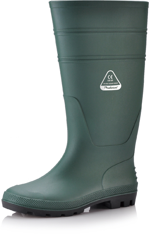 PVC Gum Regenstiefel W-6036 Grün