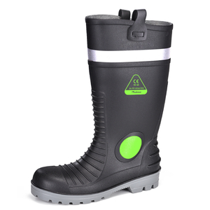 Wasserdichte S5-Stahlzehen PVC-Stiefel W-6055 Aqua Guarder