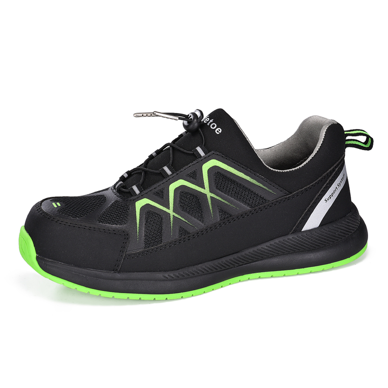 Slip-On-Sicherheitstrainer für Lager und Logistik L-7539 Grün