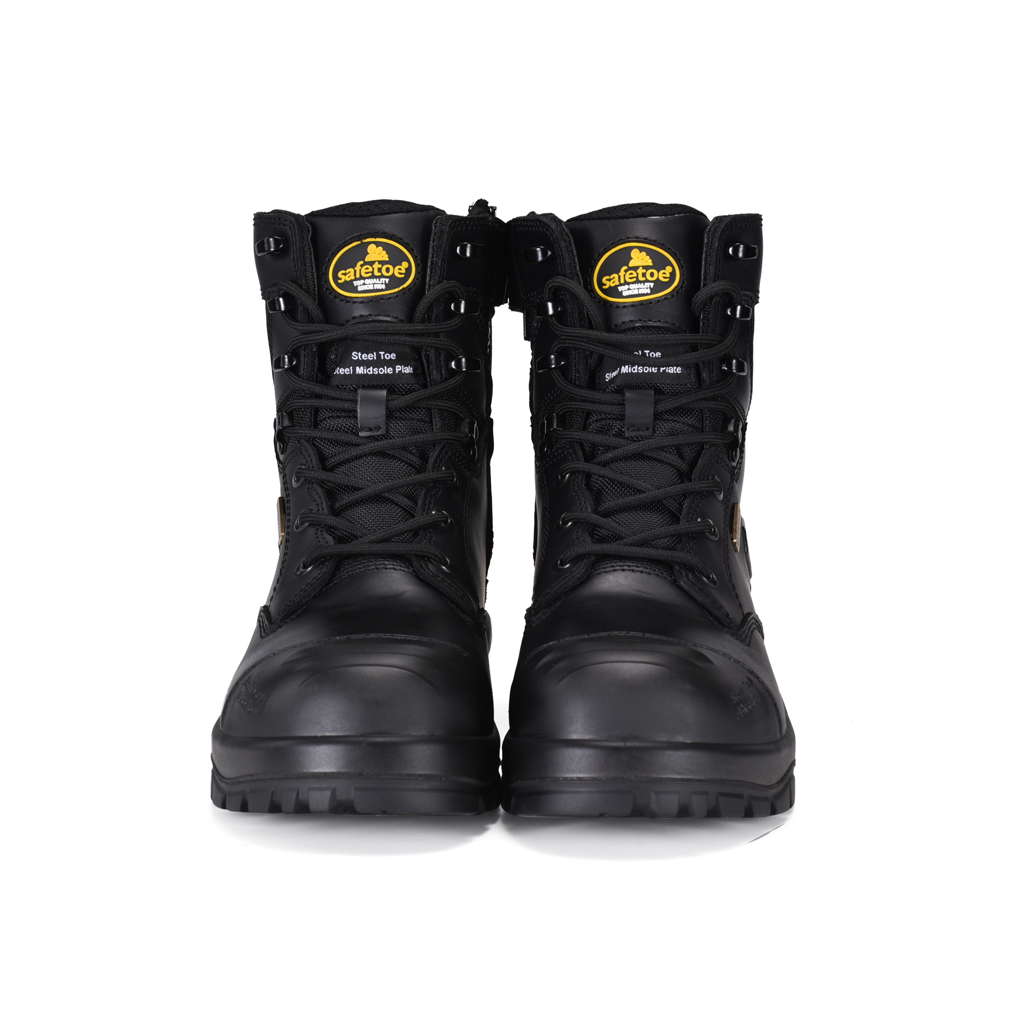 Bergbausicherheitsstiefel Verbundzehen wasserdichte Membran M-8580 Schwarz