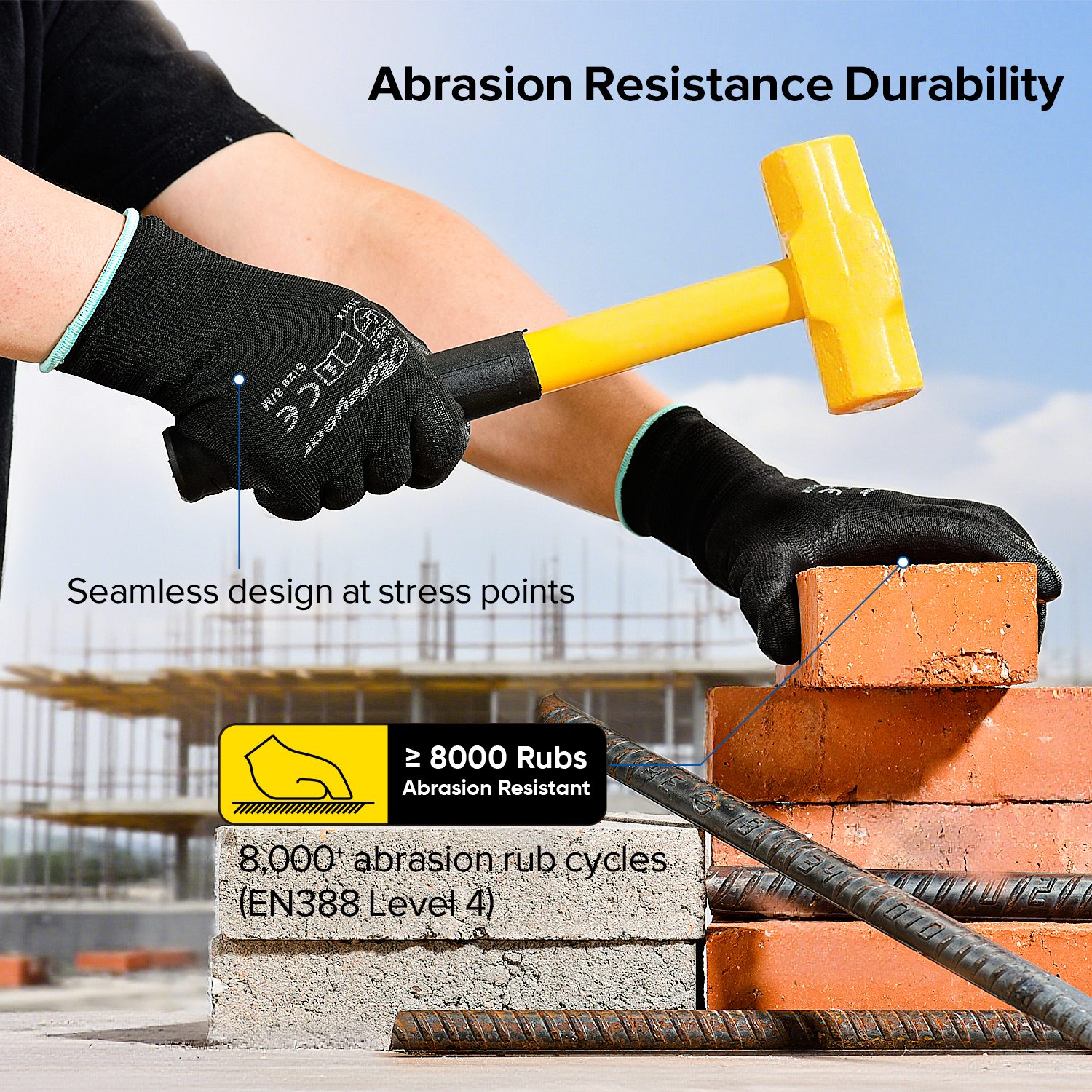 PU Sicherheitsarbeit Handschuhe PN8003 