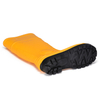 Gelbe Bergbau-PVC-Sicherheitsregenstiefel mit Stahlkappe W-6055 Gelb
