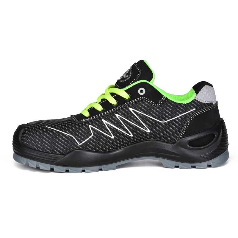 Leichtes Gewichtsstil Stoff Sicherheit Schuhe-L7530 Grün