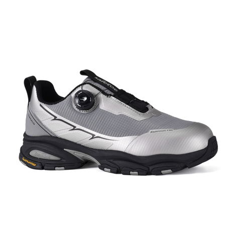Sports Design QuickDial-Sicherheitsschuhe, S1P-Aluminiumkappe und rutschfest für Logistikarbeiter, L-7601, Grau