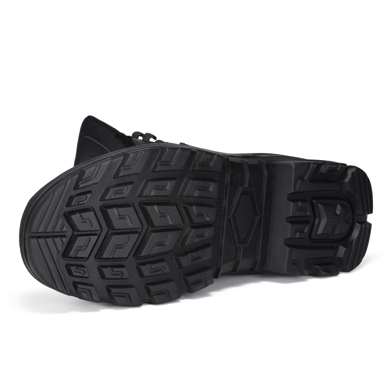 Hochwertiges Zip-Design Safey Industrial Work Boots M-8578 Schwarz