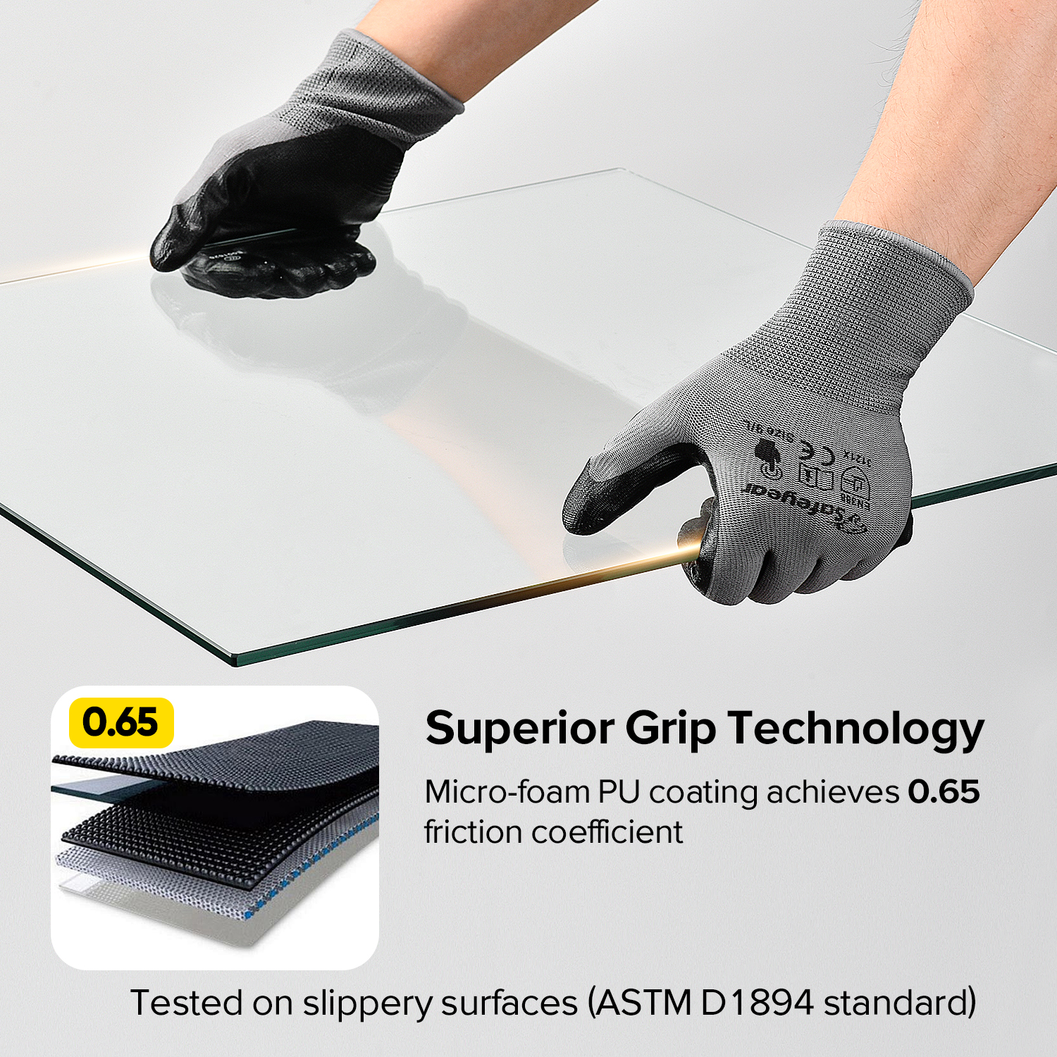 Touchscreen-Arbeitshandschuhe mit Nitrilschaumbeschichtung N1552 Guarder Max