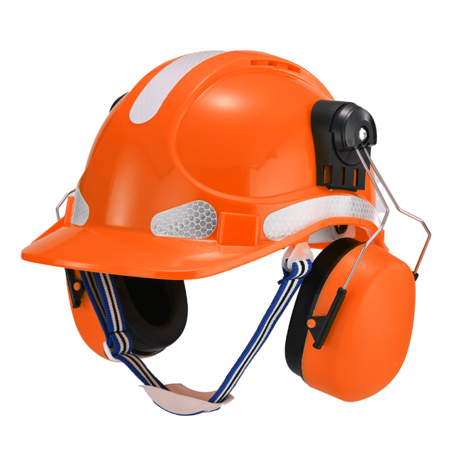  Belüfteter Schutzhelm mit Ohrenschützer-Gehörschutz