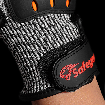 Fabrikarbeit Handschuhe Schnitt resistente mechanische Handschuhe TPR9004 Orange