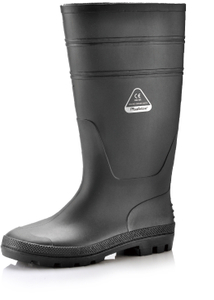 PVC-Regengummi-Stiefel W-6036 Schwarz