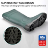 Wasserdichte PVC-Sicherheitsstiefel W-6037 Grün