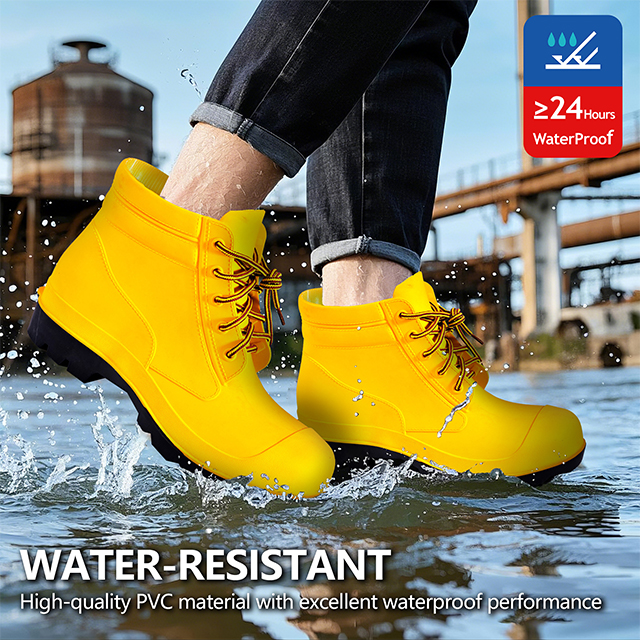 Stahlzehen Regenstiefel W-6050 Gelb