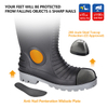 S5 Stahlzehen PVC-Stiefel wasserdicht W-6055 Aqua Guarder
