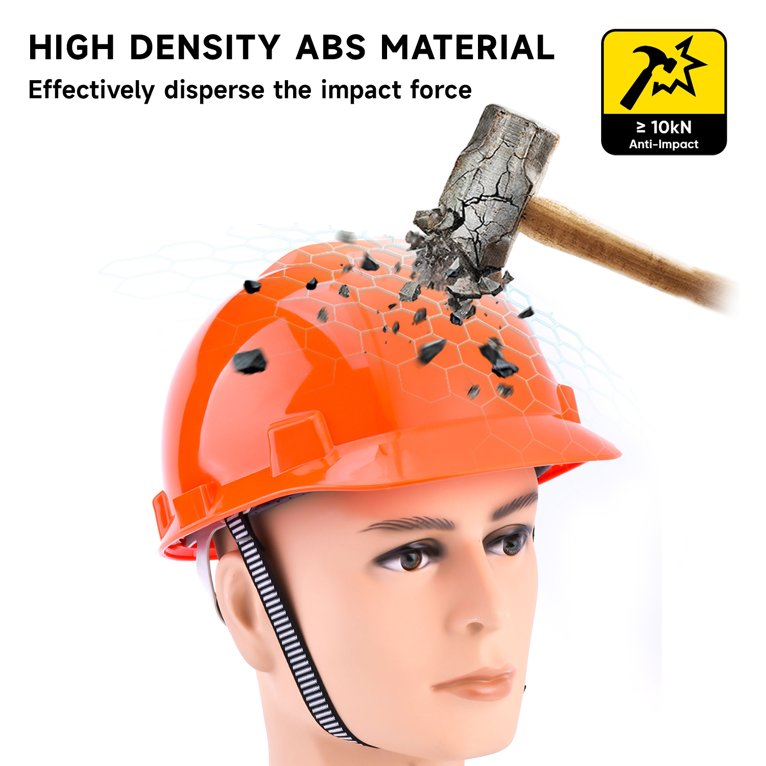 Sicherheitshelme für Bauarbeiten W-003 Orange