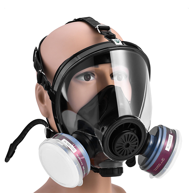 Chemikalienbeständiges Atemschutzgerät mit Filtern GM8000
