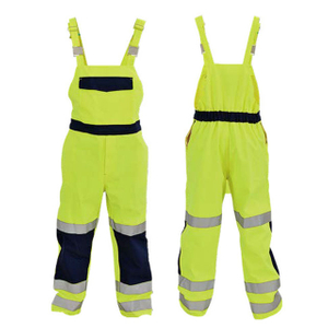 Gelbe Latzhose Sicherheitsarbeitskleidung G-3036