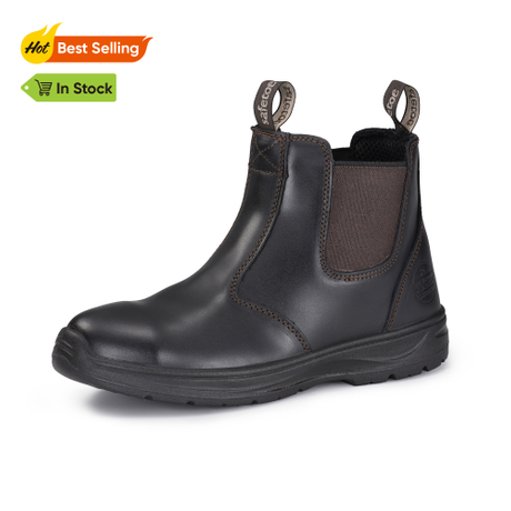 Rutschfeste Damen-Arbeitsschuhe Beste Stahlkappen-Arbeitsstiefel zum Anziehen Lunawalk M-8025W