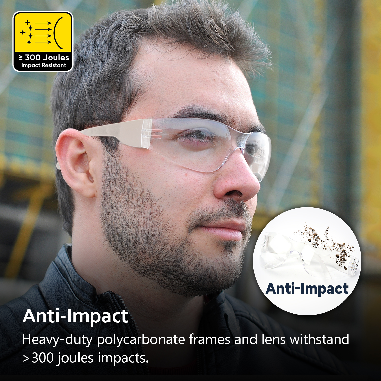 FEEFE VERSCHAFT ANSI Z87 zugelassene Sicherheitsbrille SG001