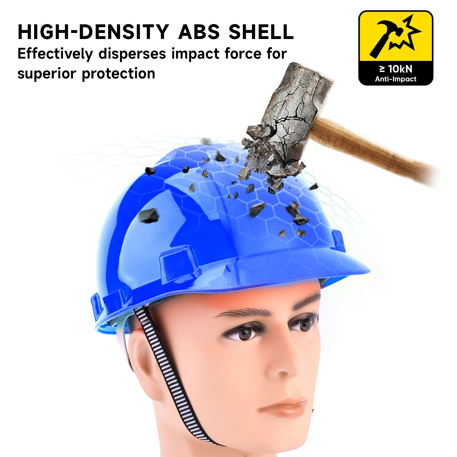 Blue Industrial Safety Helme W-003