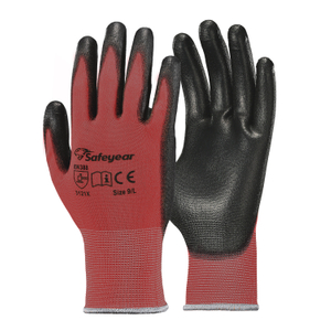 PU-beschichtete Hochleistungs-Arbeitshandschuhe PN8003 Rot