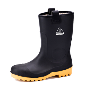 Black Wellington Safety Boots W-6037