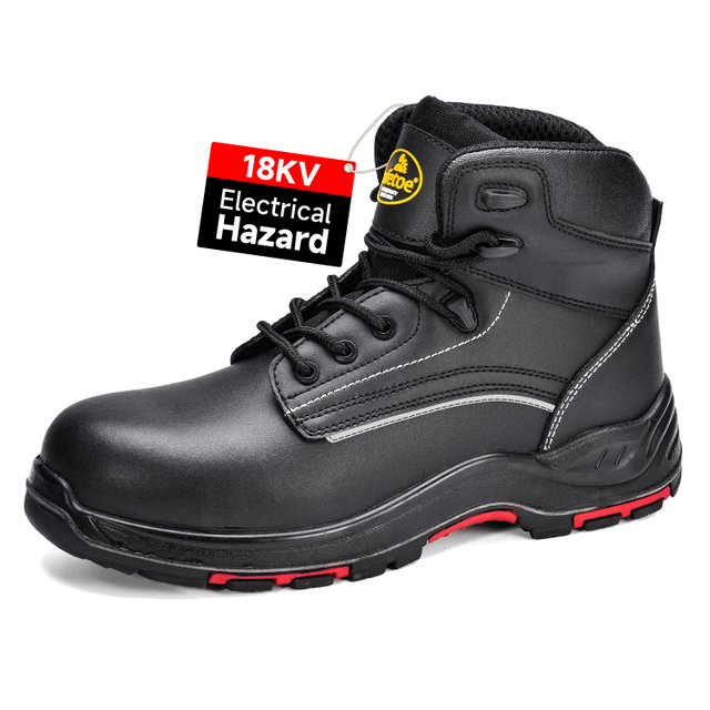 Eh-klassifizierte Sicherheitsarbeitsstiefel aus Gummi zur Isolierung elektrischer Gefahren 
