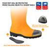 Robuste Regenstiefel mit Stahlkappe W-6037 Gelb