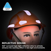 Einstellbare Rotationsknopf-Arbeit Helme W-018 Orange