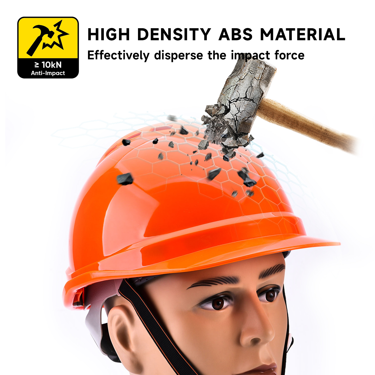 Anti-Smash-Arbeitshelm W-002 Orange