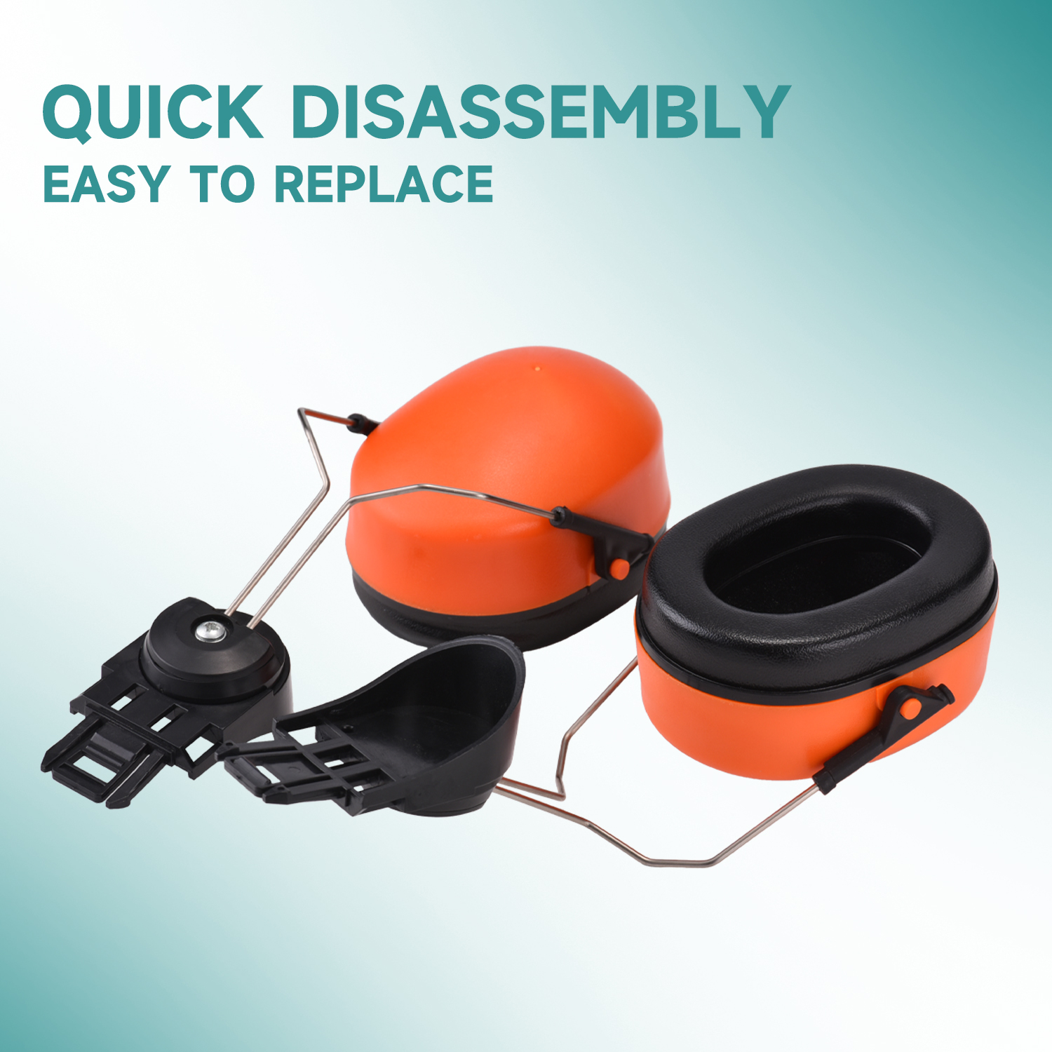 Hochwertige Ohrmuffs E-2008d Orange
