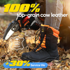 Leichte Kettensägen -Logger -Sicherheitsstiefel Spitze zu Toe LMZ9051088 