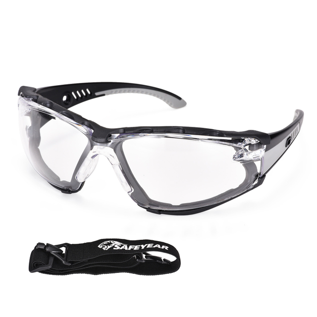 Industriegläser Schutzsicherheitsbrille für Frauen SG037 Schwarz