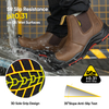 Herren Ledersicherheit Chelsea Composite Toe Slip auf Knöchelhändler Stiefel M-8025NB OC