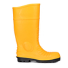 Gelbe Bergbau-PVC-Sicherheitsregenstiefel mit Stahlkappe W-6055 Gelb