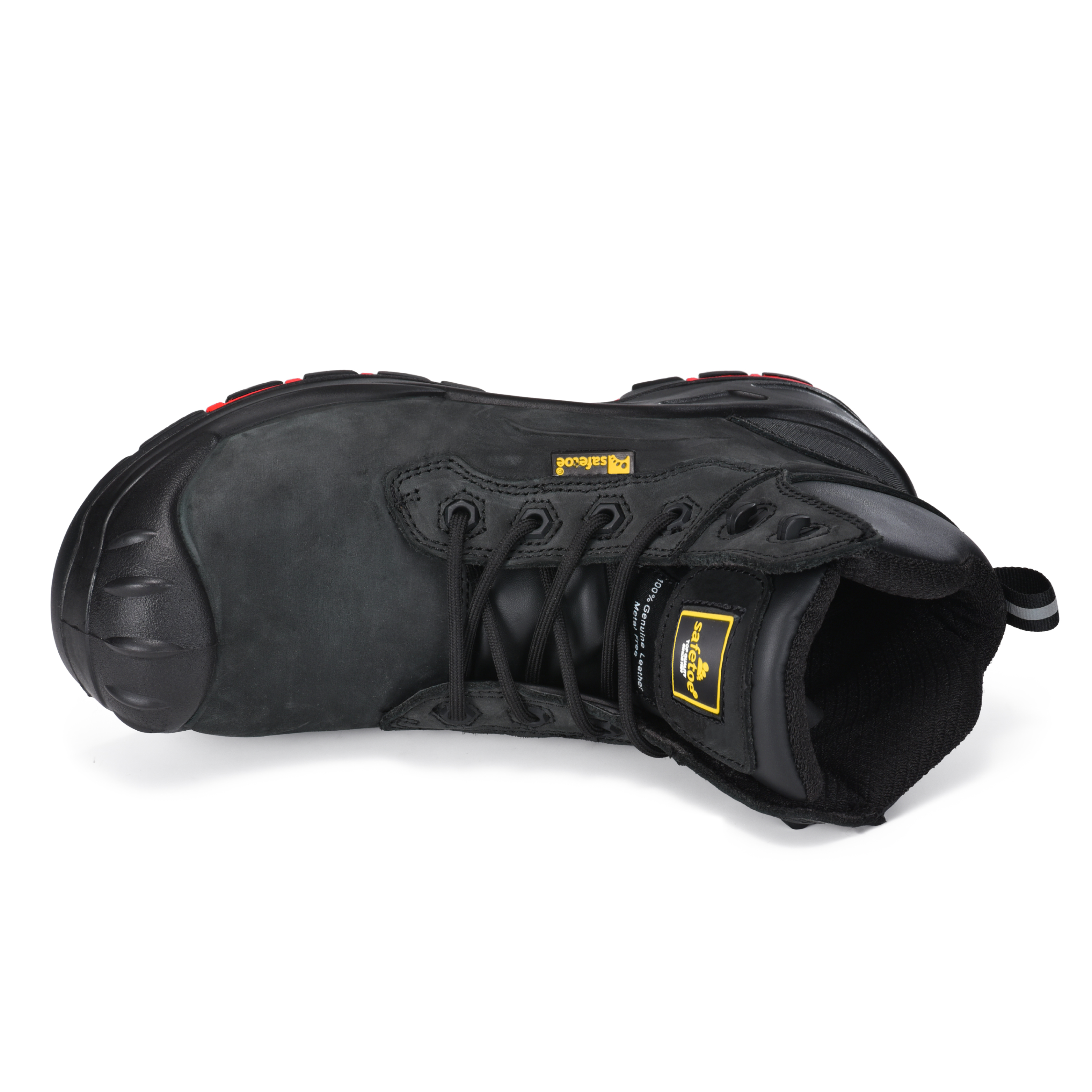 Arbeitsstiefel Metallfreies Öl und rutschfantes überlegene Metallfreie Sicherheitsstiefel M-8552 Schwarz