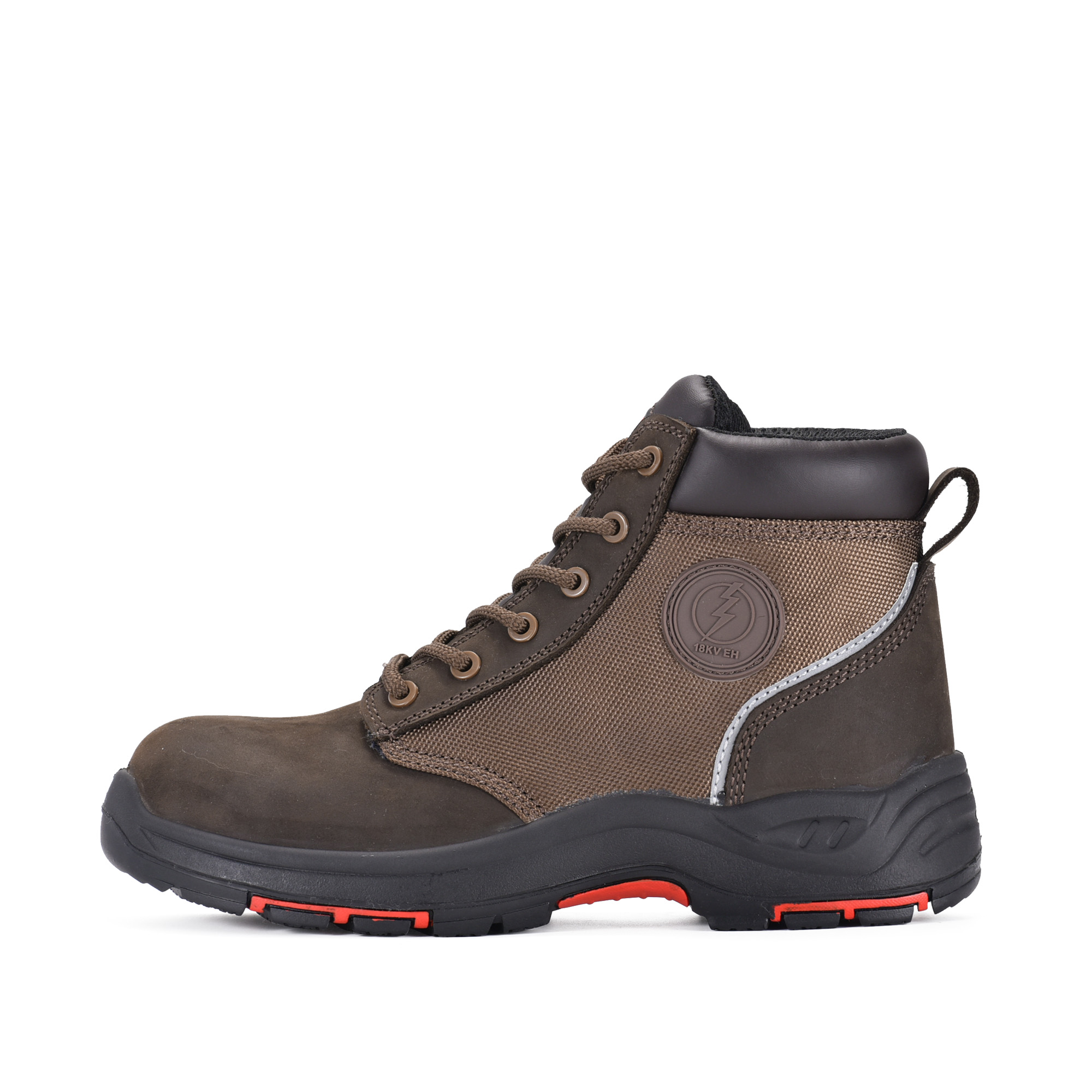 EH-zertifizierte Sicherheitsarbeitsstiefel aus Gummi mit Isolierung gegen elektrische Gefahren M-8581