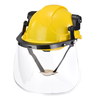 Belüfteter Schutzhelm mit Gesichtsschutzvisier