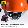 Waldhelme mit Gesichtsschild M-5009 Orange