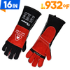 Laserschweißhandschuhe mit Lederheizungspflichten FL-1026