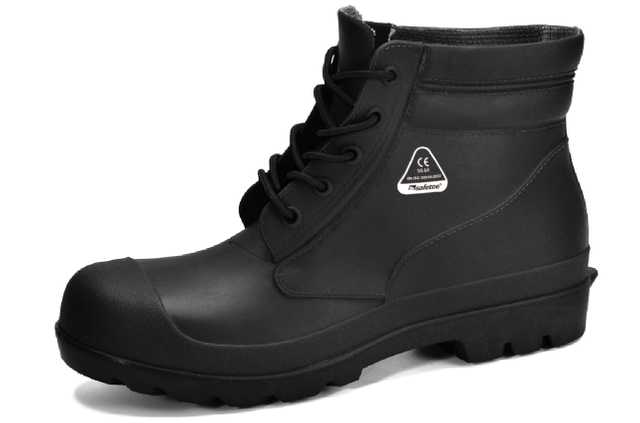 PVC Wellington Stiefel W-6050 Schwarz