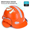  Herstellung von Ohrschützer Konstruktion Sicherheitshelm ABS CE zugelassene Sicherheitshelme W-018 Orange
