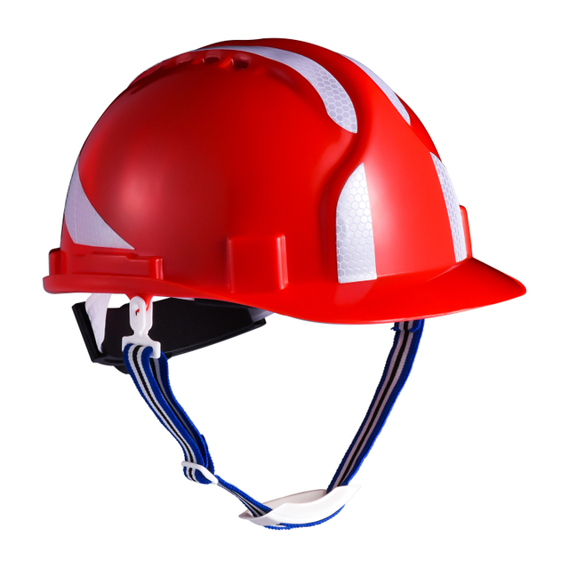 Roter Sicherheitshelm für den Bau W-036