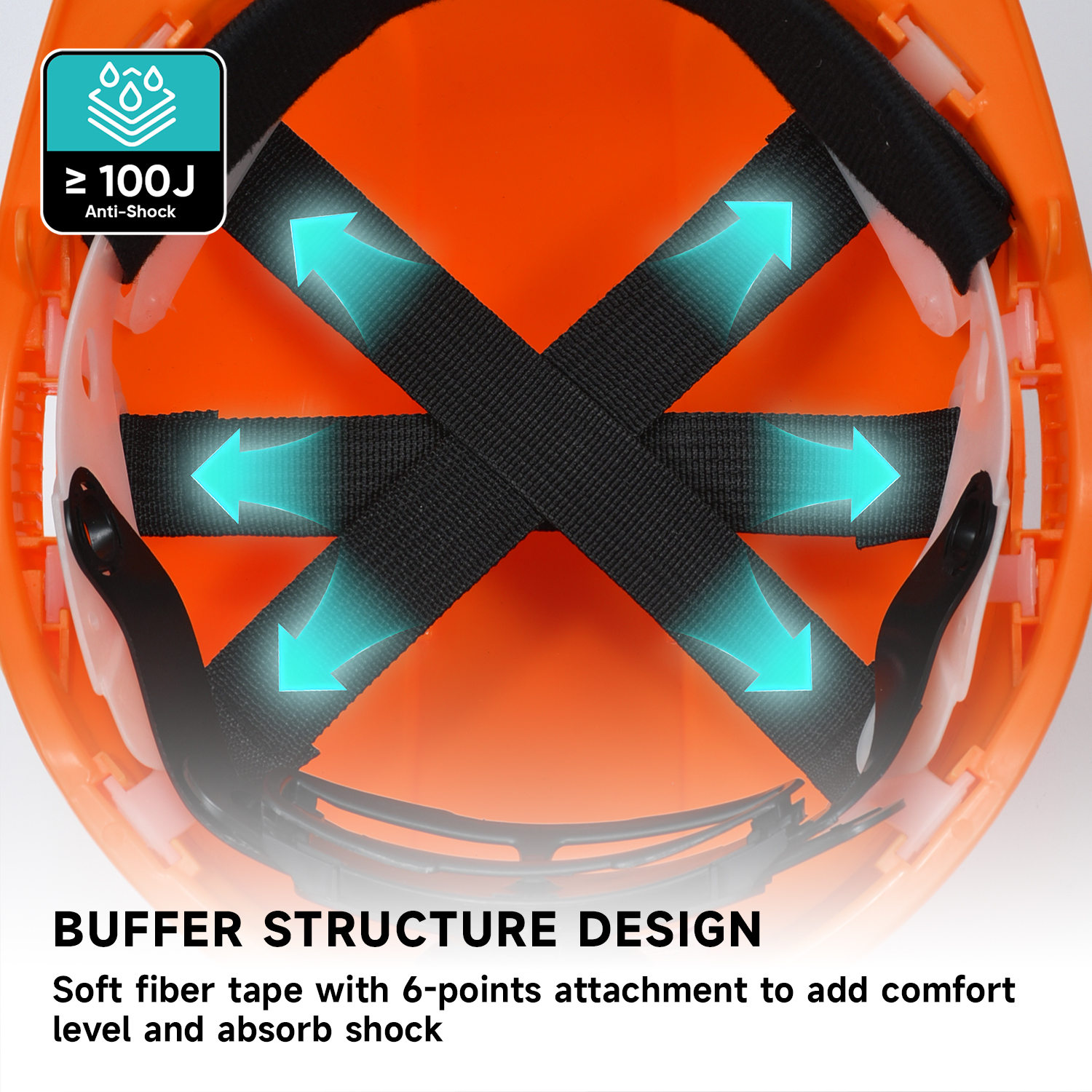 Anti-Smash-Arbeitshelm W-002 Orange
