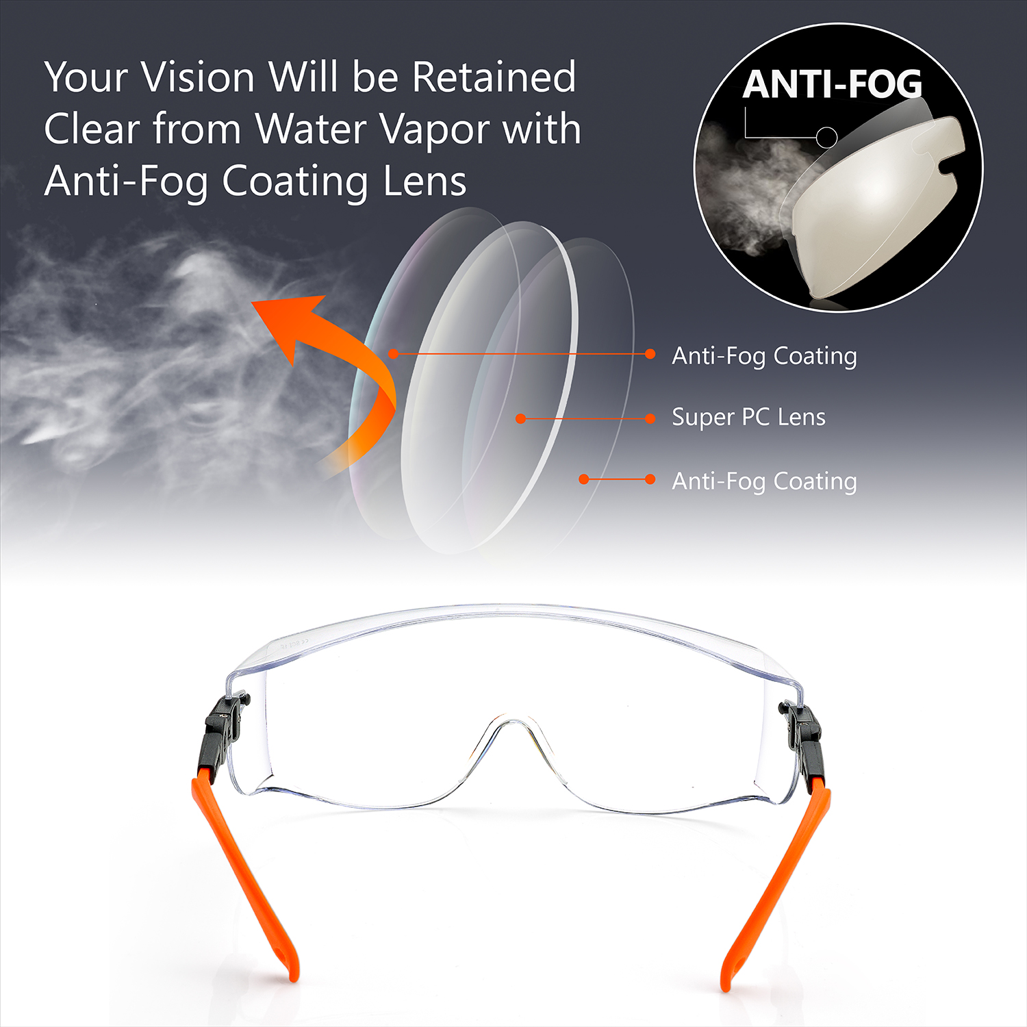 Fertige Schutzbrille für Überbrillen SG009