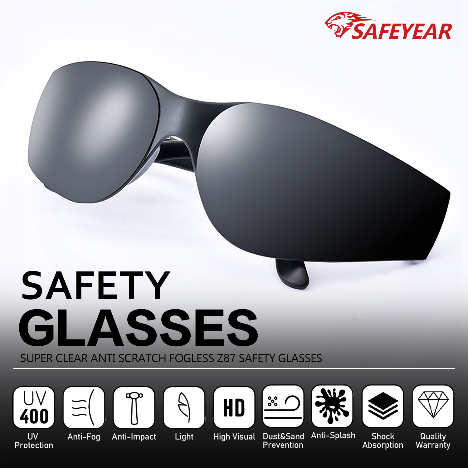 Schutzsicherheit Sonnenbrille SG001 Schwarz