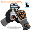 Fabrikarbeit Handschuhe Schnitt resistente mechanische Handschuhe TPR9004 Orange