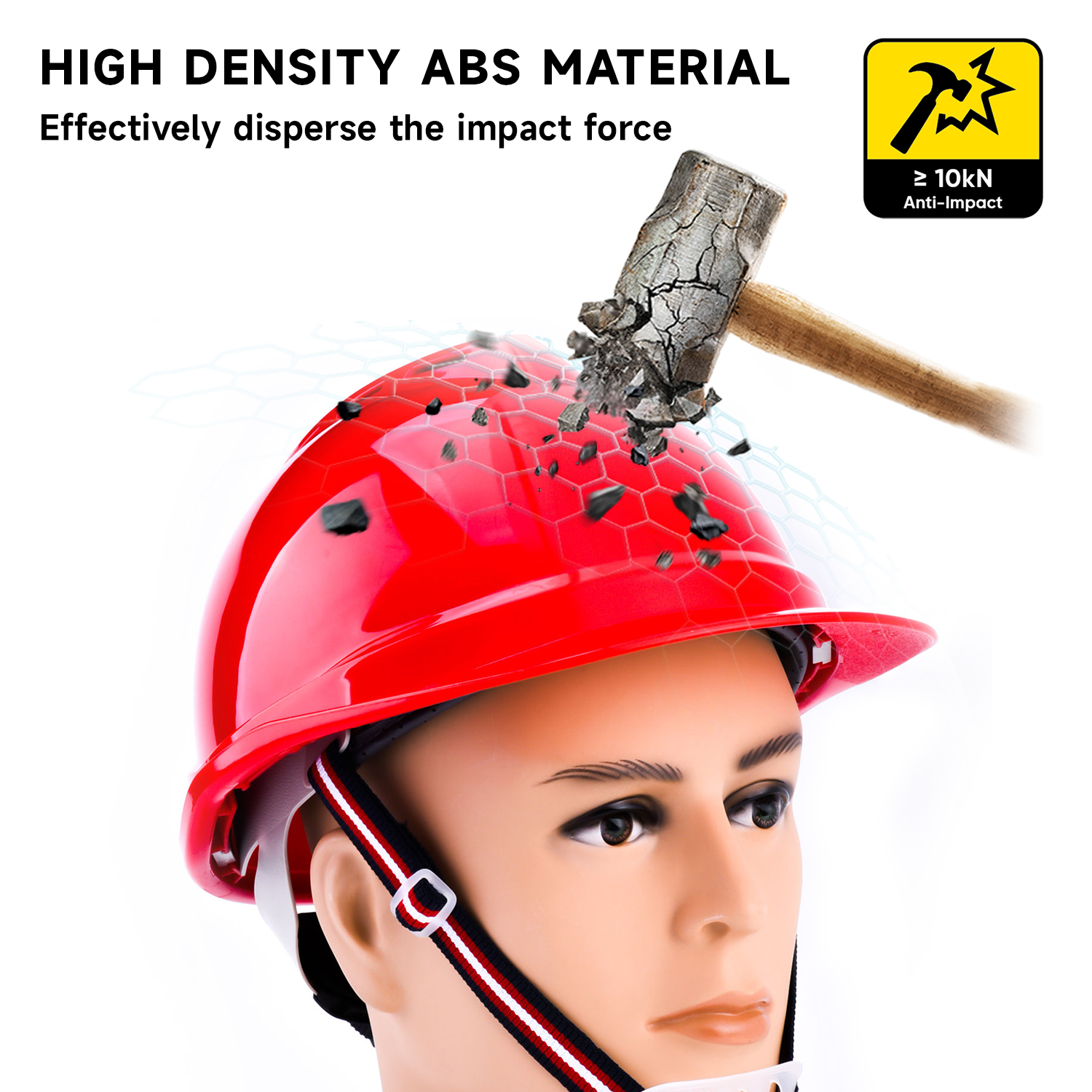 Rote Bauarbeiten Helm W-002 