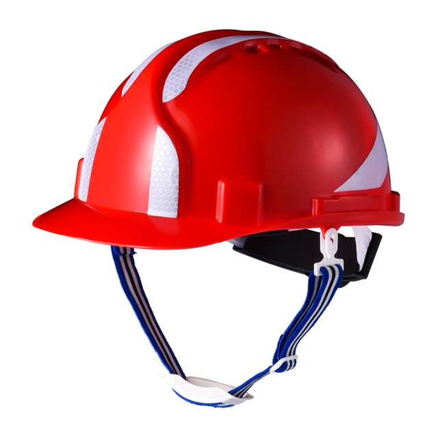 Roter Sicherheitshelm für den Bau W-036