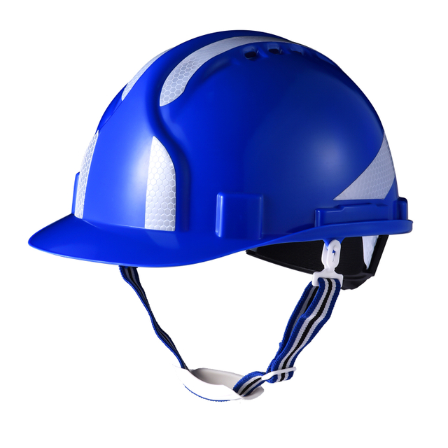 Blauer Reflexionstyp Sicherheitshelm W-036 Blau