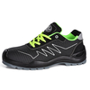 Leichtes Gewichtsstil Stoff Sicherheit Schuhe-L7530 Grün